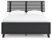 Danziar Full Slat Panel Platform Bed, Dresser and Mirror - B1013B24