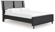Danziar Full Slat Panel Platform Bed, Dresser and Mirror - B1013B24