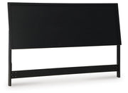 Danziar King Panel Headboard, Dresser, Mirror, Chest and Nightstand in Black - PKG016026