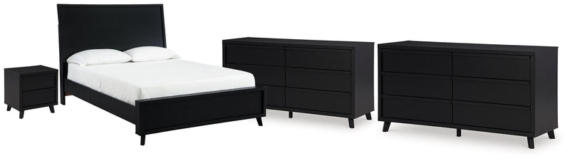Danziar Queen Panel Bed, 2 Dressers and Nightstand - B1013B31