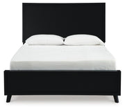 Danziar Queen Panel Platform Bed and 2 Nightstands - B1013B33