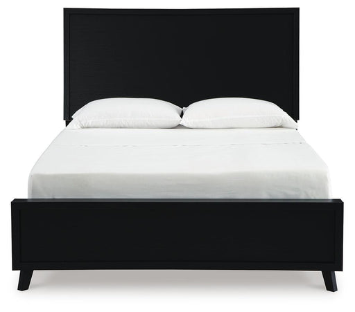 Danziar Queen Panel Platform Bed and 2 Nightstands - B1013B33