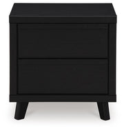 Danziar Queen Panel Platform Bed and 2 Nightstands - B1013B33