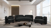 Daphne 64" Boucle Fabric Upholstered Loveseat in Black - 44003Black-L