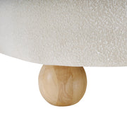 Daphne 64" Boucle Fabric Upholstered Loveseat in Cream - 44003Cream-L