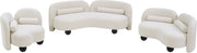 Daphne 64" Boucle Fabric Upholstered Loveseat in Cream - 44003Cream-L