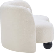 Daphne 64" Boucle Fabric Upholstered Loveseat in Cream - 44003Cream-L