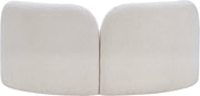 Daphne 64" Boucle Fabric Upholstered Loveseat in Cream - 44003Cream-L