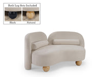 Daphne 64" Chenille Fabric Upholstered Loveseat in Beige - 44001Beige-L