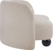Daphne 64" Chenille Fabric Upholstered Loveseat in Beige - 44001Beige-L