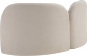 Daphne 64" Chenille Fabric Upholstered Loveseat in Beige - 44001Beige-L