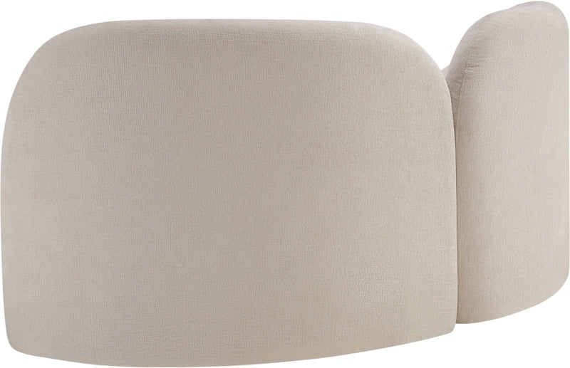 Daphne 64" Chenille Fabric Upholstered Loveseat in Beige - 44001Beige-L