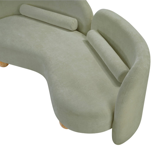 Daphne 64" Chenille Fabric Upholstered Loveseat in Mint - 44001Mint-L
