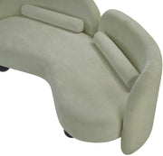 Daphne 64" Chenille Fabric Upholstered Loveseat in Mint - 44001Mint-L