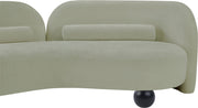 Daphne 64" Chenille Fabric Upholstered Loveseat in Mint - 44001Mint-L