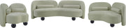 Daphne 64" Chenille Fabric Upholstered Loveseat in Mint - 44001Mint-L