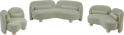 Daphne 64" Chenille Fabric Upholstered Loveseat in Mint - 44001Mint-L