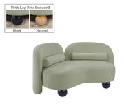 Daphne 64" Chenille Fabric Upholstered Loveseat in Mint - 44001Mint-L
