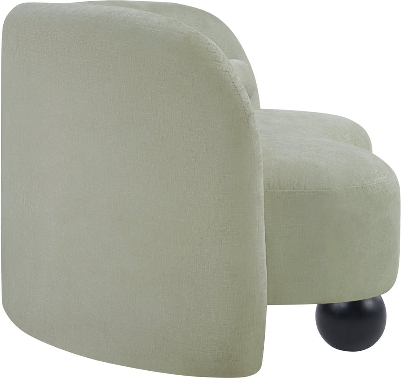 Daphne 64" Chenille Fabric Upholstered Loveseat in Mint - 44001Mint-L
