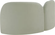 Daphne 64" Chenille Fabric Upholstered Loveseat in Mint - 44001Mint-L