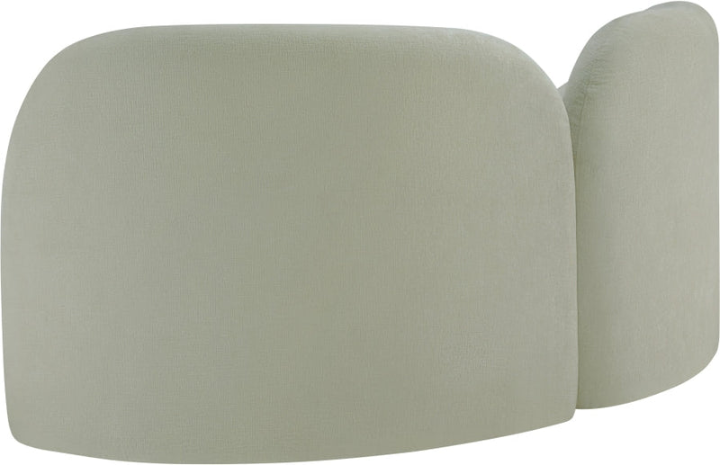 Daphne 64" Chenille Fabric Upholstered Loveseat in Mint - 44001Mint-L