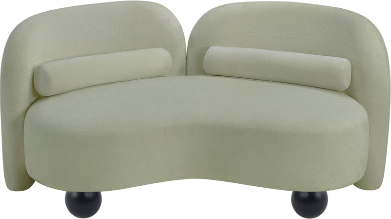 Daphne 64" Chenille Fabric Upholstered Loveseat in Mint - 44001Mint-L