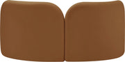 Daphne 64" Velvet Upholstered Loveseat in Saddle - 44002Saddle-L