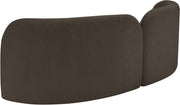 Daphne 89" Boucle Fabric Upholstered Sofa in Brown - 44003Brown-S