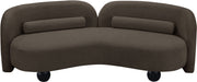 Daphne 89" Boucle Fabric Upholstered Sofa in Brown - 44003Brown-S