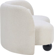 Daphne 89" Boucle Fabric Upholstered Sofa in Cream - 44003Cream-S