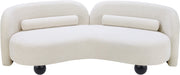 Daphne 89" Boucle Fabric Upholstered Sofa in Cream - 44003Cream-S