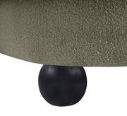 Daphne 89" Boucle Fabric Upholstered Sofa in Olive - 44003Olive-S