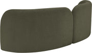 Daphne 89" Boucle Fabric Upholstered Sofa in Olive - 44003Olive-S