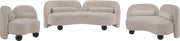 Daphne 89" Chenille Fabric Upholstered Sofa in Beige - 44001Beige-S
