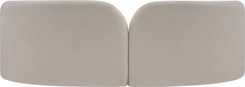 Daphne 89" Chenille Fabric Upholstered Sofa in Beige - 44001Beige-S