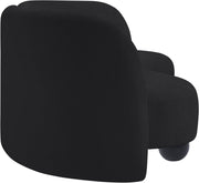 Daphne 89" Chenille Fabric Upholstered Sofa in Black - 44001Black-S