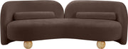 Daphne 89" Chenille Fabric Upholstered Sofa in Brown - 44001Brown-S