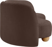Daphne 89" Chenille Fabric Upholstered Sofa in Brown - 44001Brown-S
