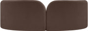 Daphne 89" Chenille Fabric Upholstered Sofa in Brown - 44001Brown-S