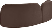 Daphne 89" Chenille Fabric Upholstered Sofa in Brown - 44001Brown-S