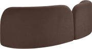 Daphne 89" Chenille Fabric Upholstered Sofa in Brown - 44001Brown-S