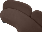 Daphne 89" Chenille Fabric Upholstered Sofa in Brown - 44001Brown-S
