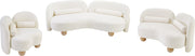 Daphne 89" Chenille Fabric Upholstered Sofa in Cream - 44001Cream-S