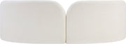 Daphne 89" Chenille Fabric Upholstered Sofa in Cream - 44001Cream-S