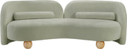 Daphne 89" Chenille Fabric Upholstered Sofa in Mint - 44001Mint-S