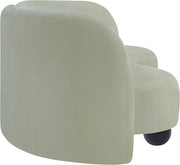 Daphne 89" Chenille Fabric Upholstered Sofa in Mint - 44001Mint-S