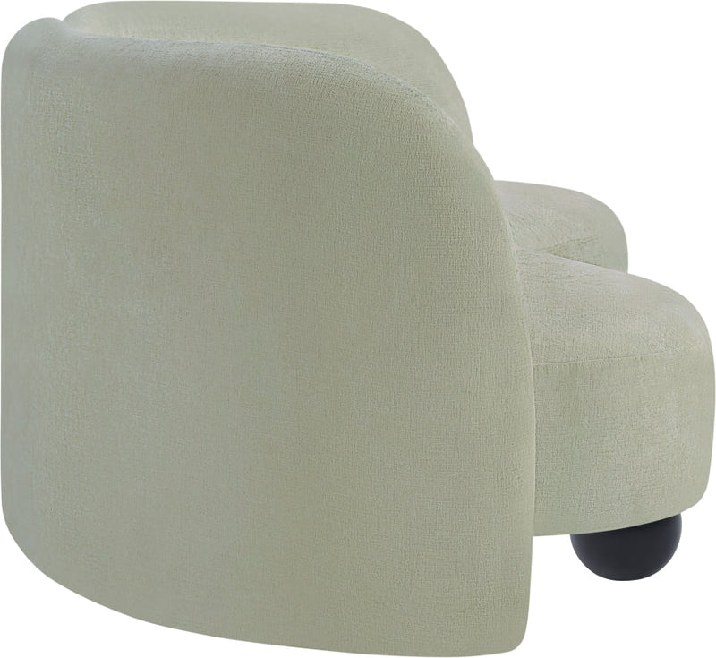 Daphne 89" Chenille Fabric Upholstered Sofa in Mint - 44001Mint-S
