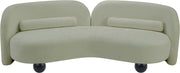 Daphne 89" Chenille Fabric Upholstered Sofa in Mint - 44001Mint-S