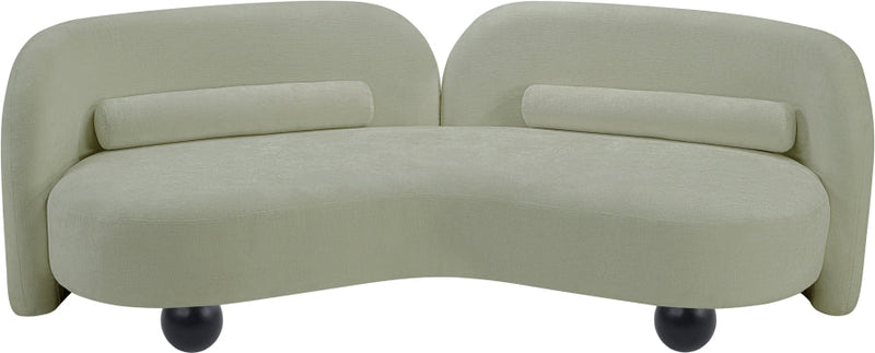 Daphne 89" Chenille Fabric Upholstered Sofa in Mint - 44001Mint-S