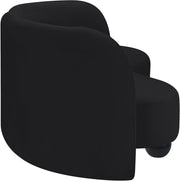 Daphne 89" Velvet Upholstered Sofa in Black - 44002Black-S